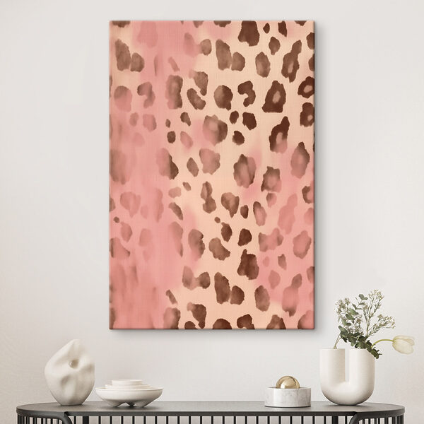 Pink and brown spotted animal skin Pink and brown spotted animal skin