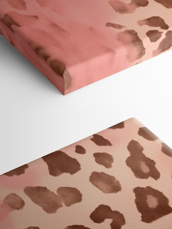 Pink and brown spotted animal skin Pink and brown spotted animal skin