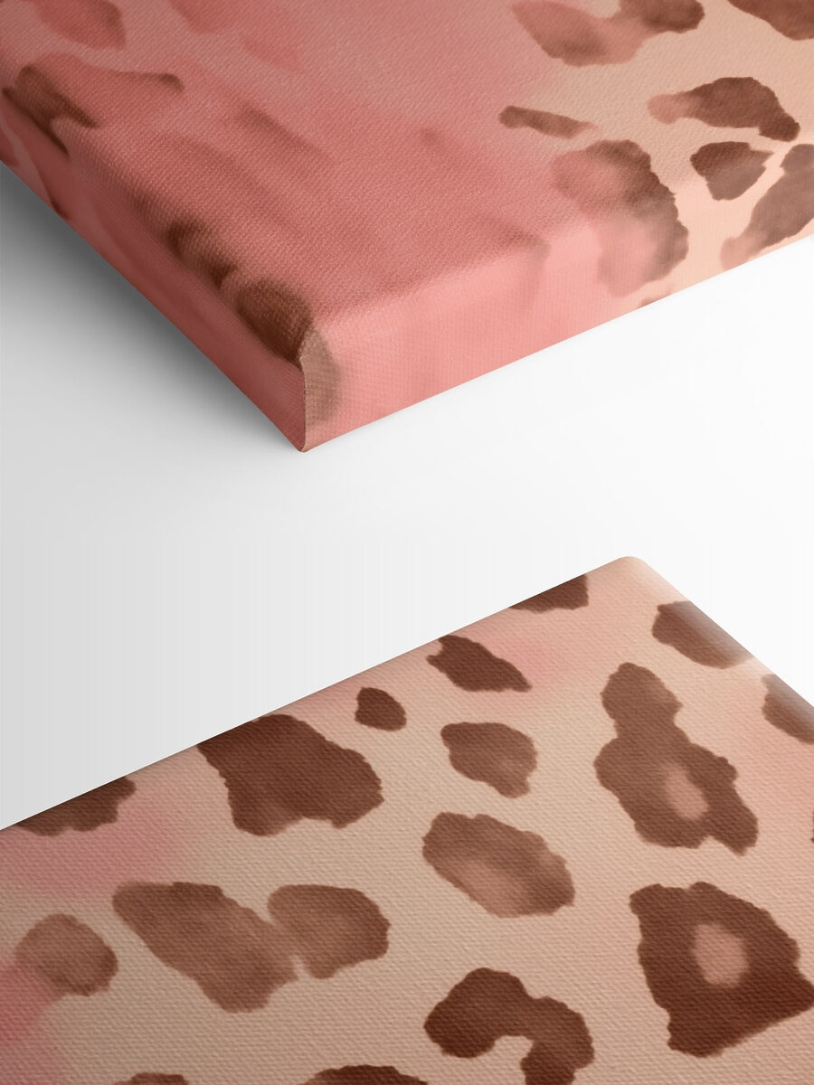 Pink and brown spotted animal skin Pink and brown spotted animal skin
