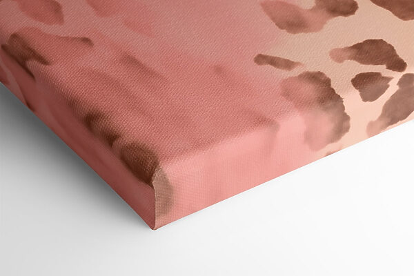 Pink and brown spotted animal skin Pink and brown spotted animal skin