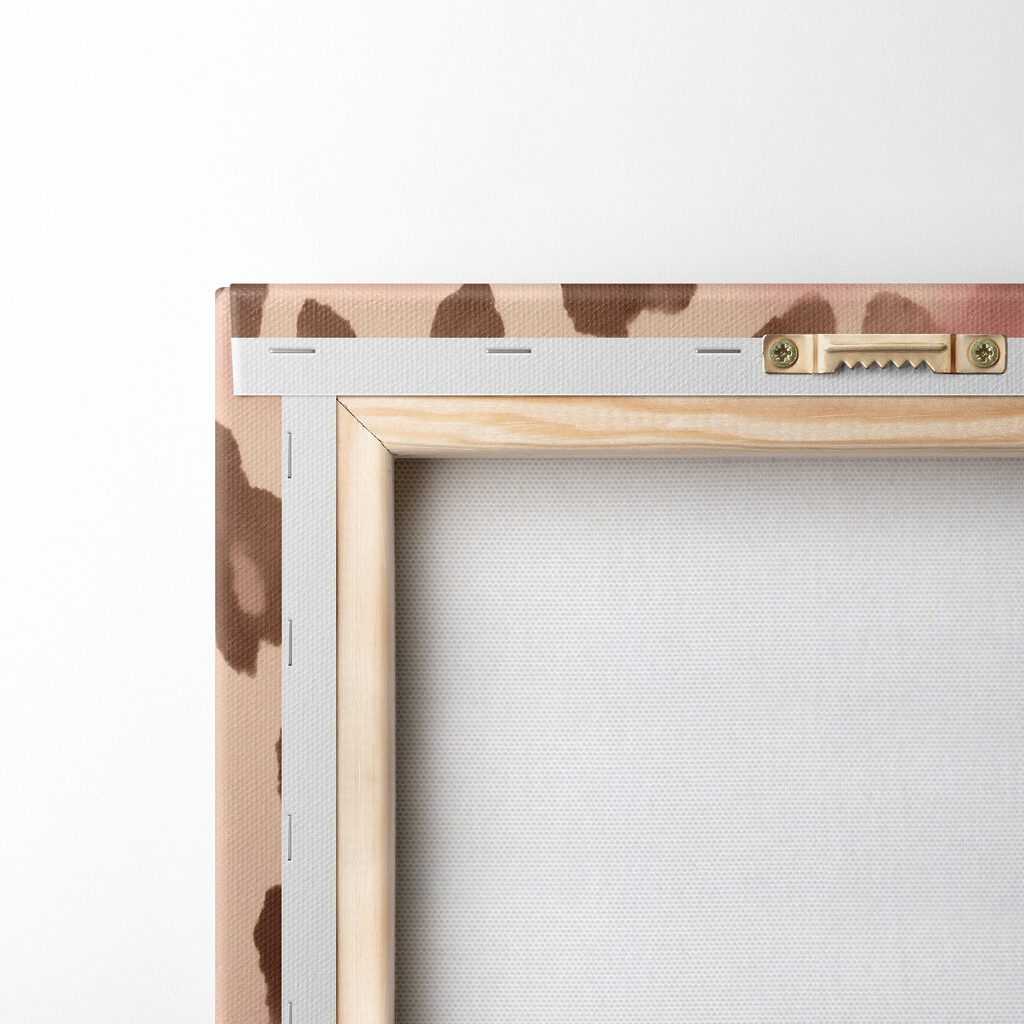 Pink and brown spotted animal skin