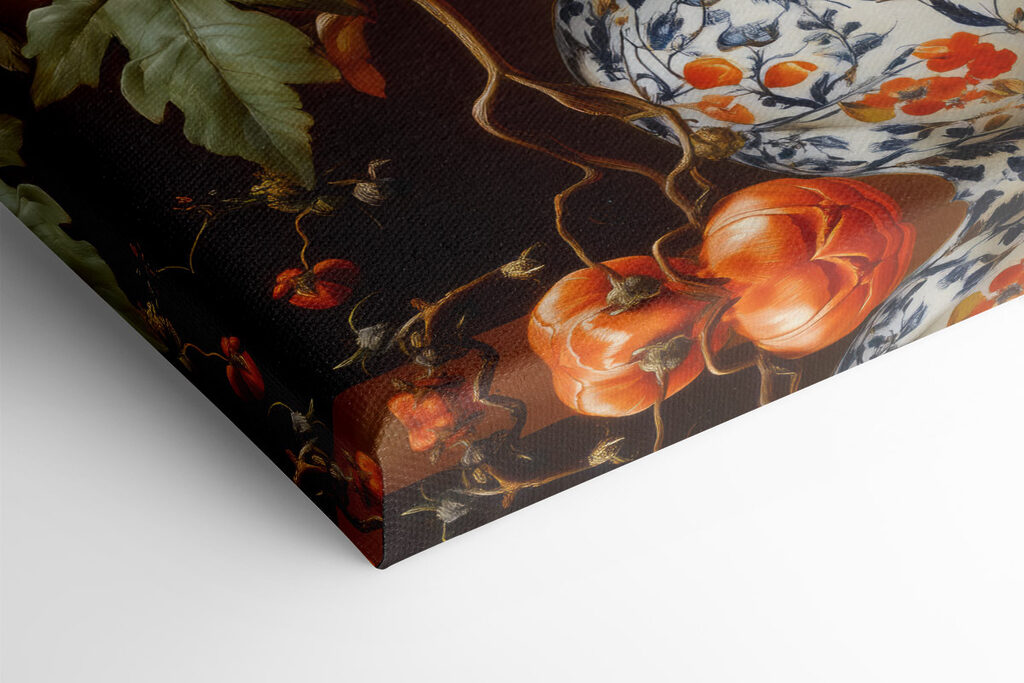 Painting of flowers in a vase