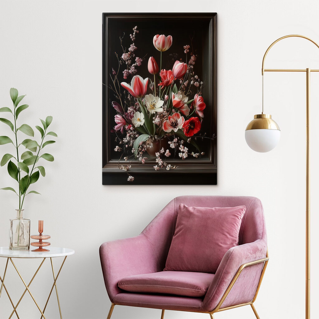 Bouquet of flowers in a vase