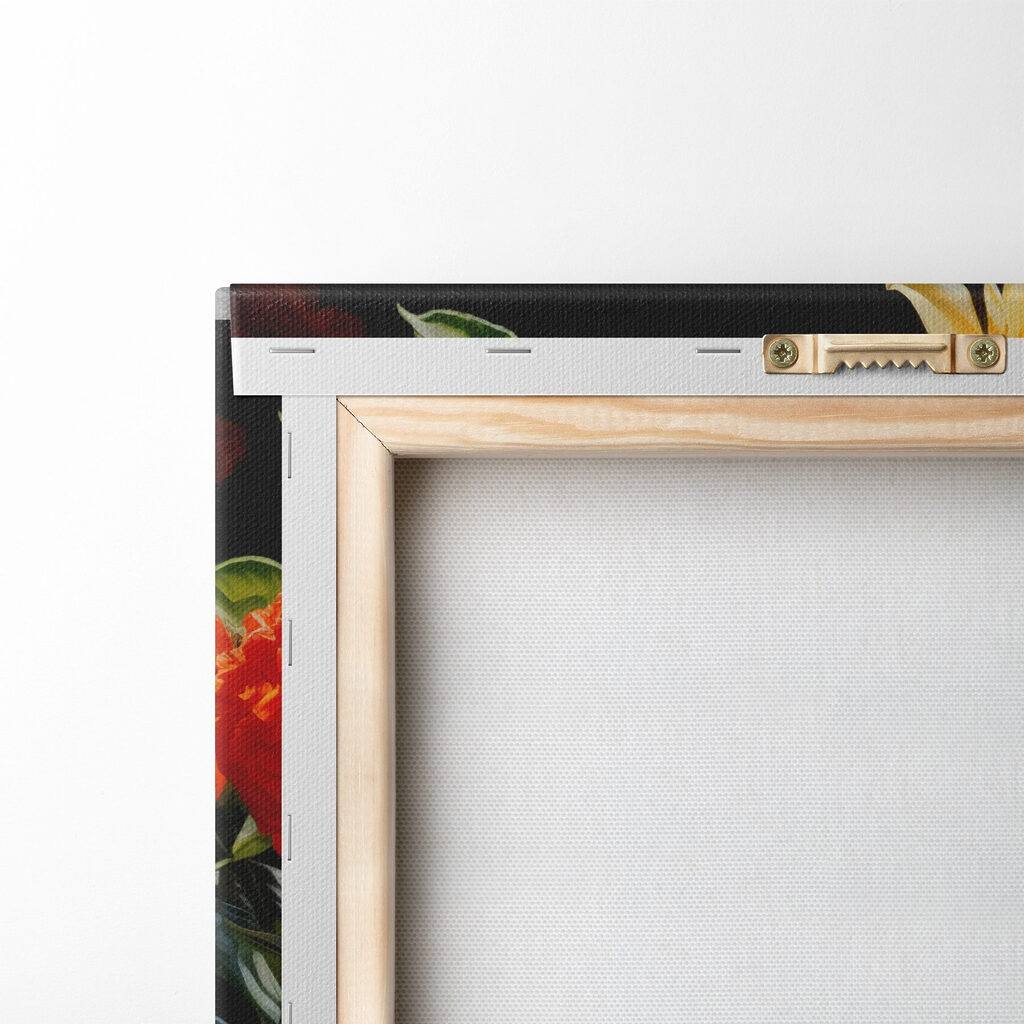 Still life with flowers and fruit