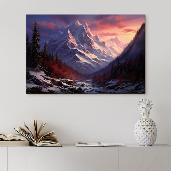 River running through a snowy mountain River running through a snowy mountain