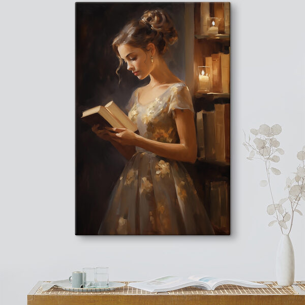 Жінка читає книгу Жінка читає книгу