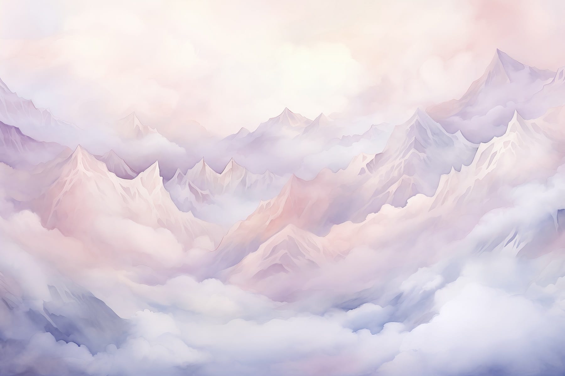 Mountain range with clouds Mountain range with clouds