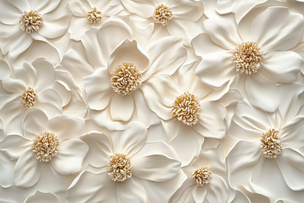 Group of white flowers Group of white flowers