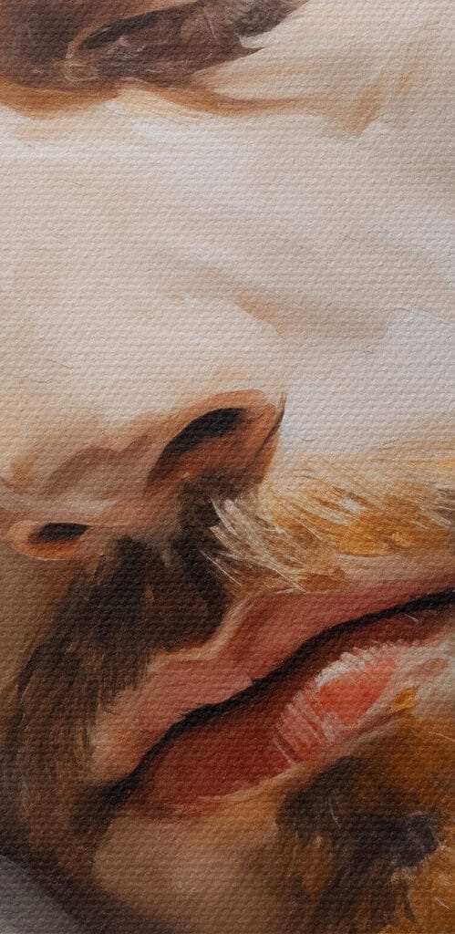 Serene expression of peaceful dreaming