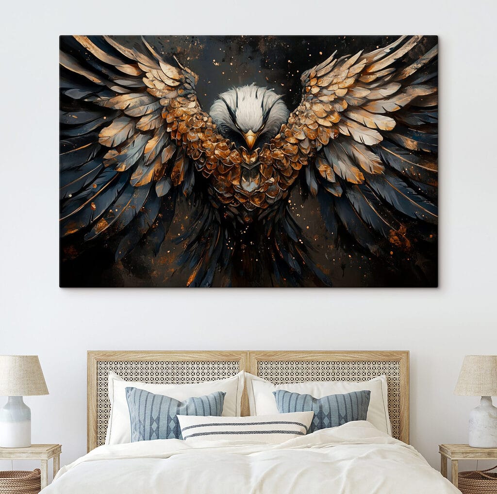 Majestic wings in dark elegance Majestic wings in dark elegance