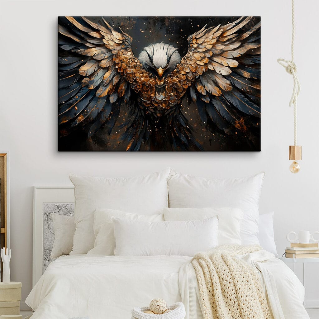 Majestic wings in dark elegance Majestic wings in dark elegance