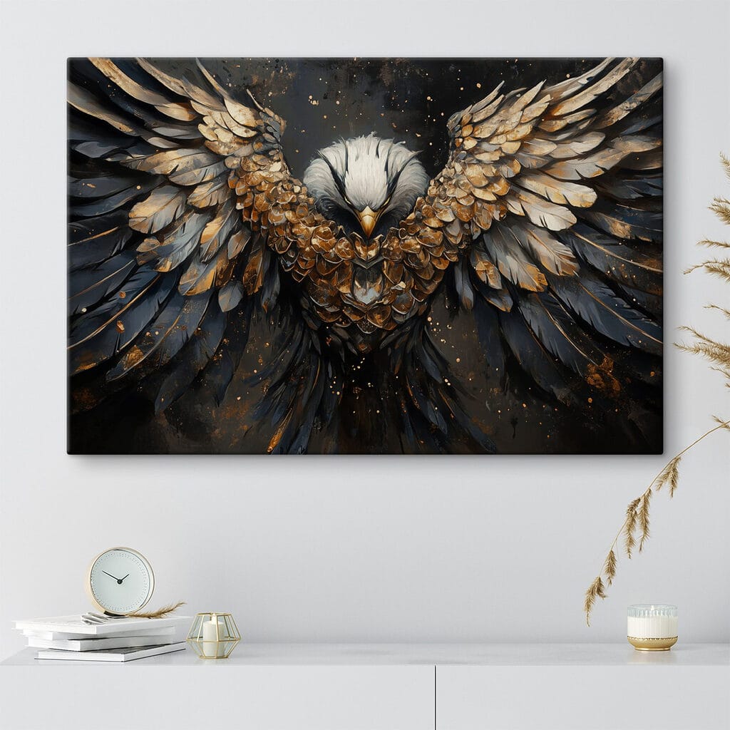 Majestic wings in dark elegance Majestic wings in dark elegance