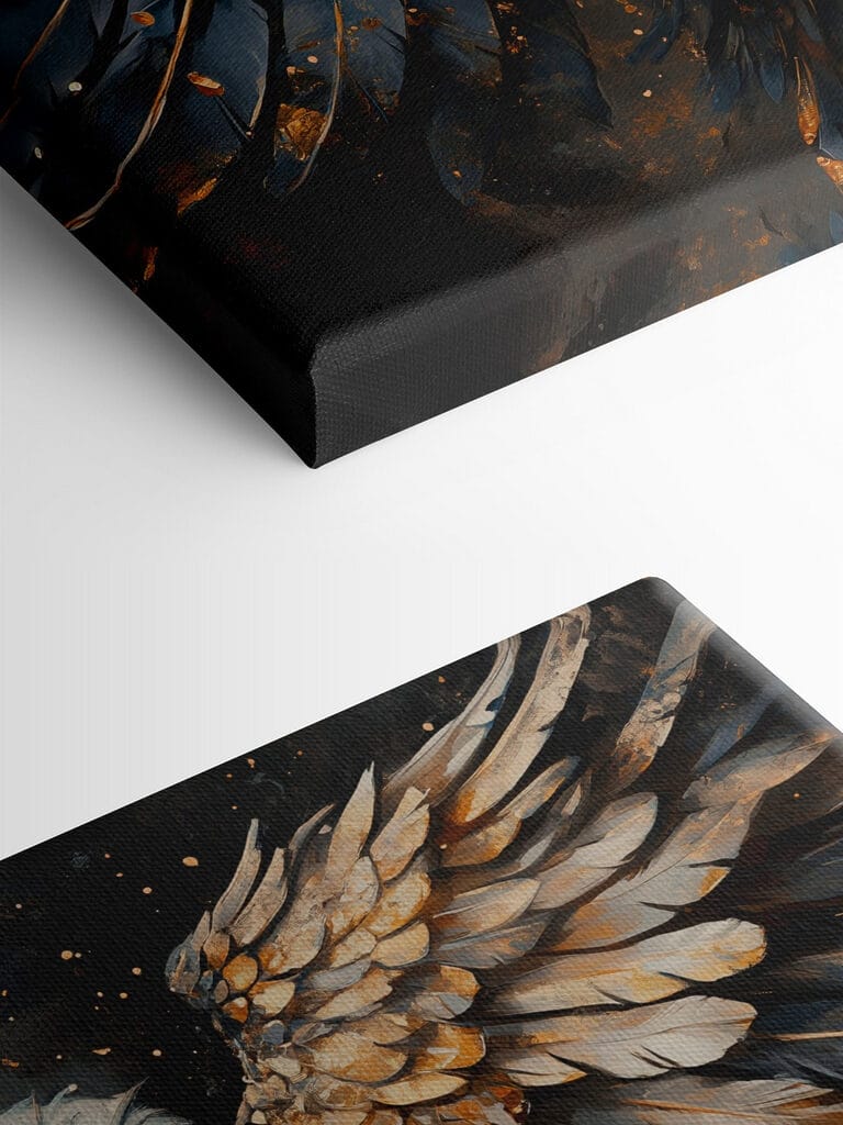 Majestic wings in dark elegance Majestic wings in dark elegance