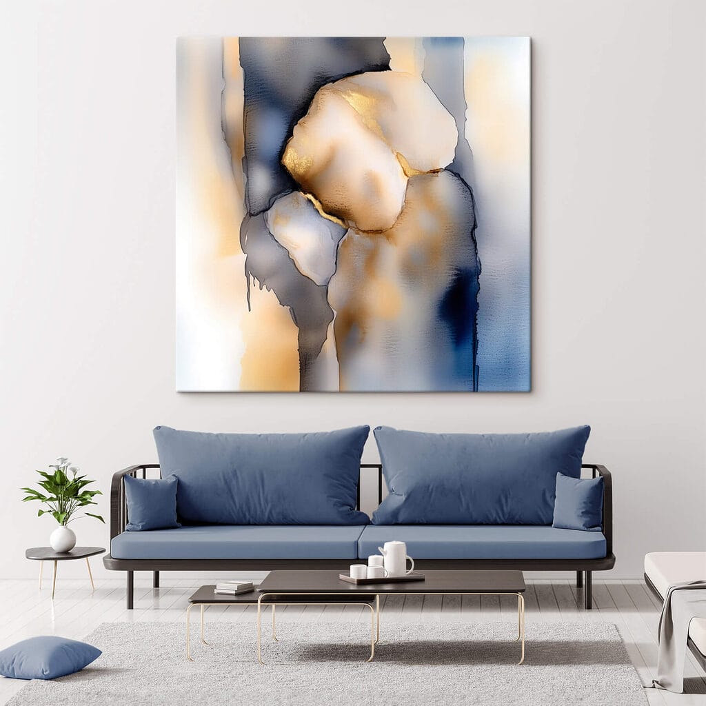 Painting of a person's face