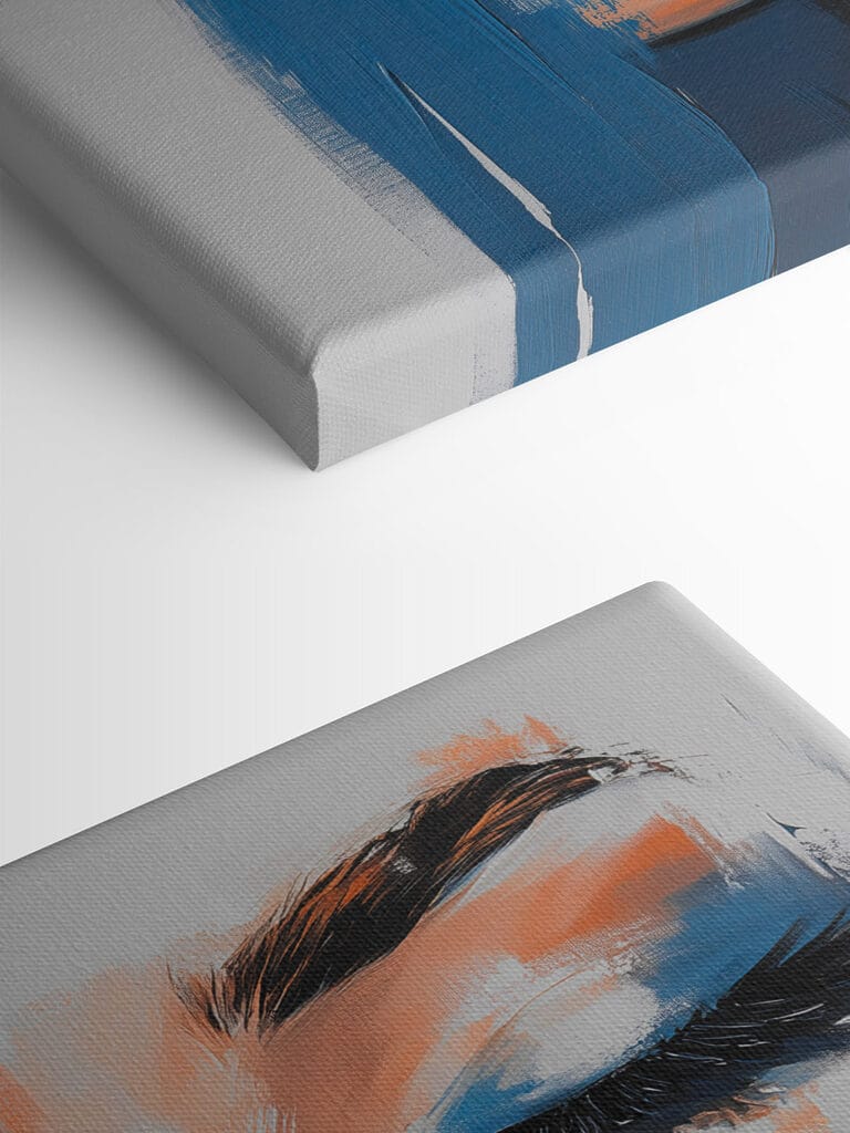 Painting of a woman's face Painting of a woman's face