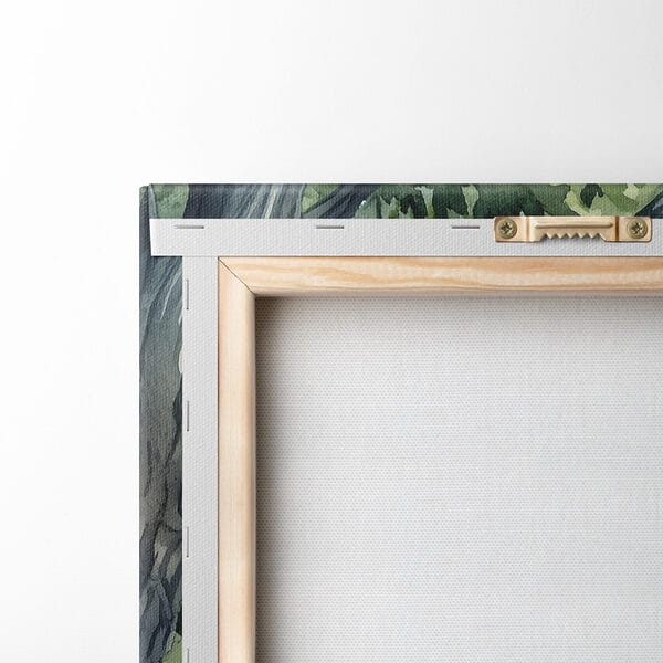 Watercolor painting of food on a picnic blanket by a lake Watercolor painting of food on a picnic blanket by a lake