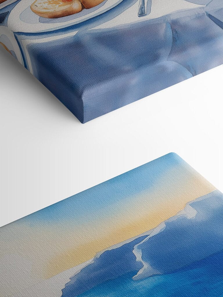 Table with food on it and drinks on it