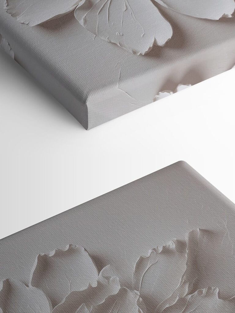 White flower made out of paper