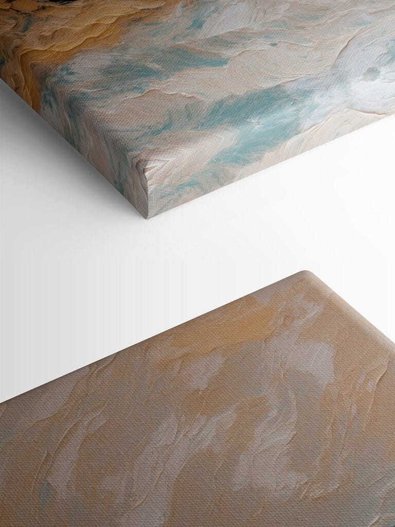 Painting of a mountain range