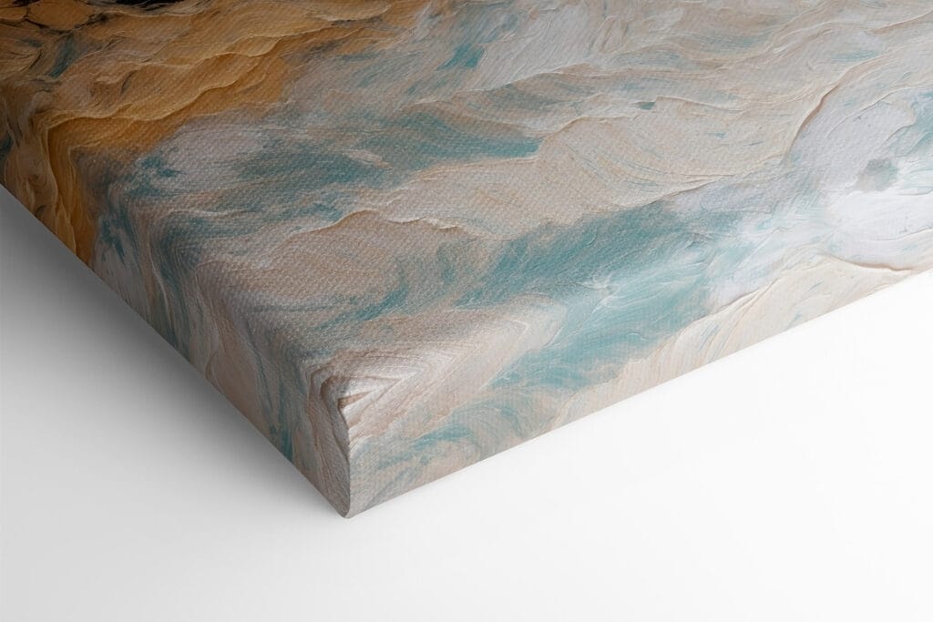 Painting of a mountain range