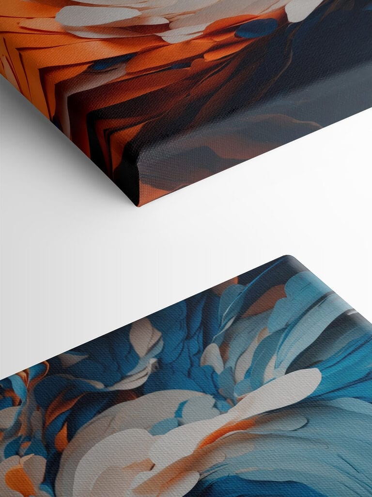 Vibrant swirling colors in motion