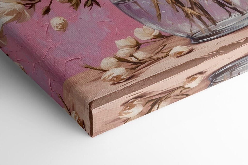 Painting of flowers in a vase