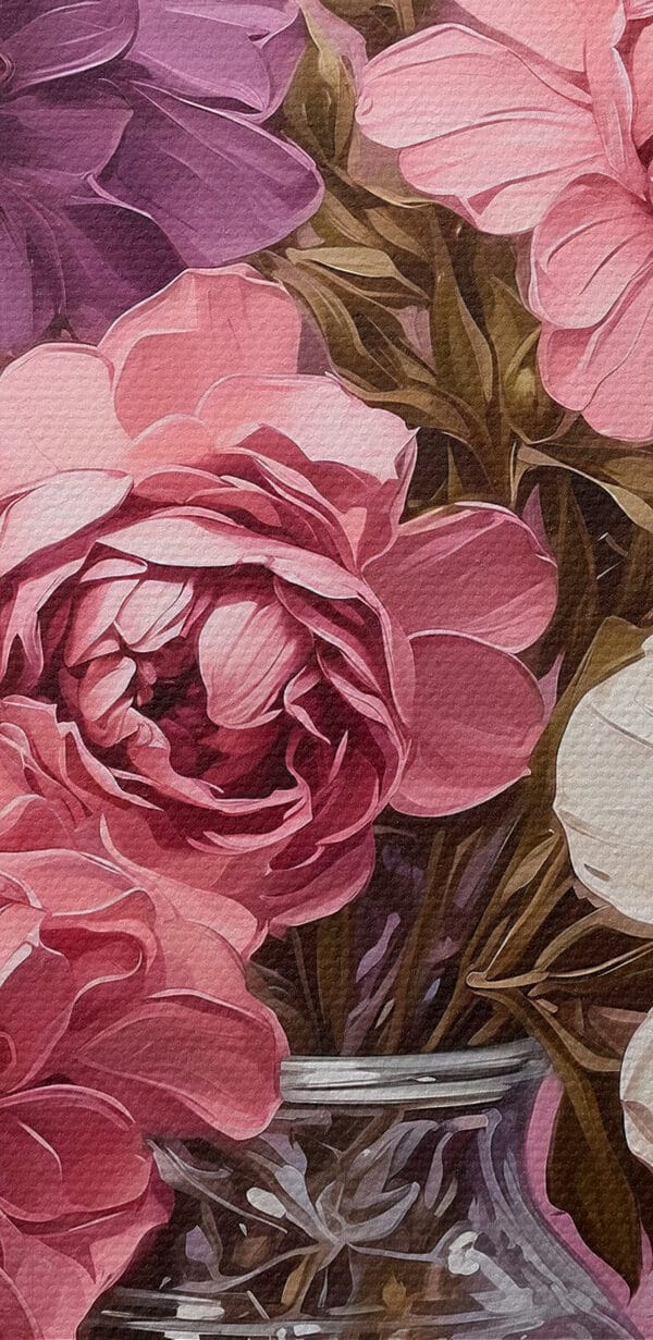 Painting of flowers in a vase