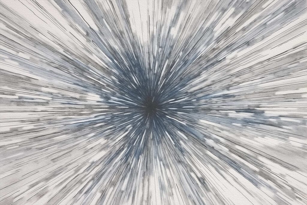 Grey and white burst