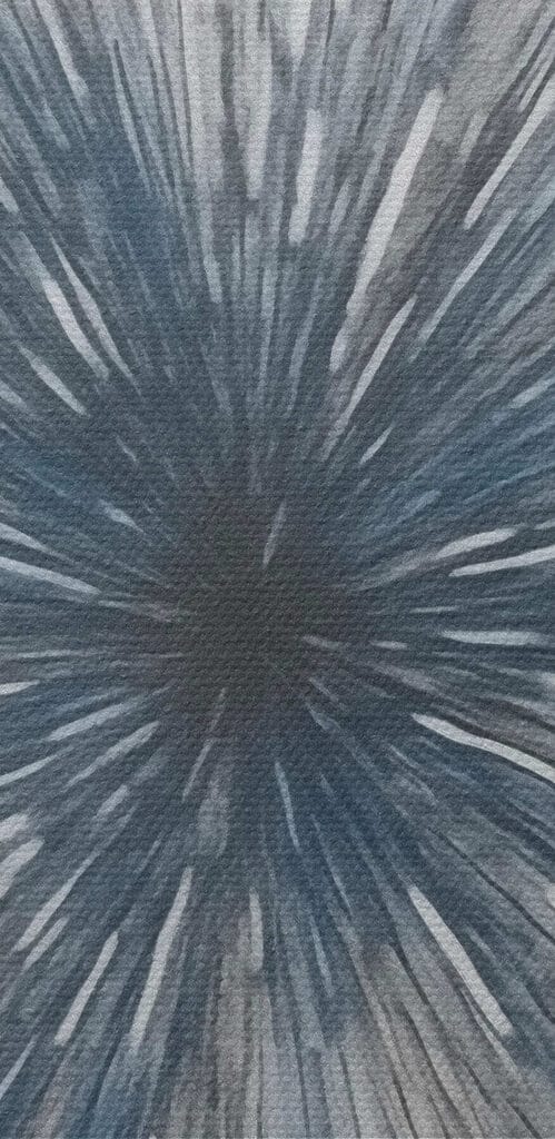 Grey and white burst