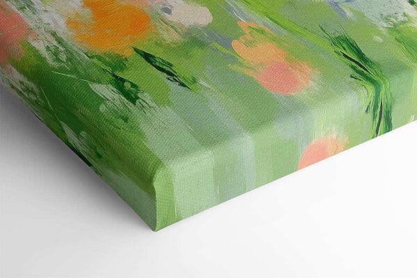 Painting of flowers on a white background Painting of flowers on a white background