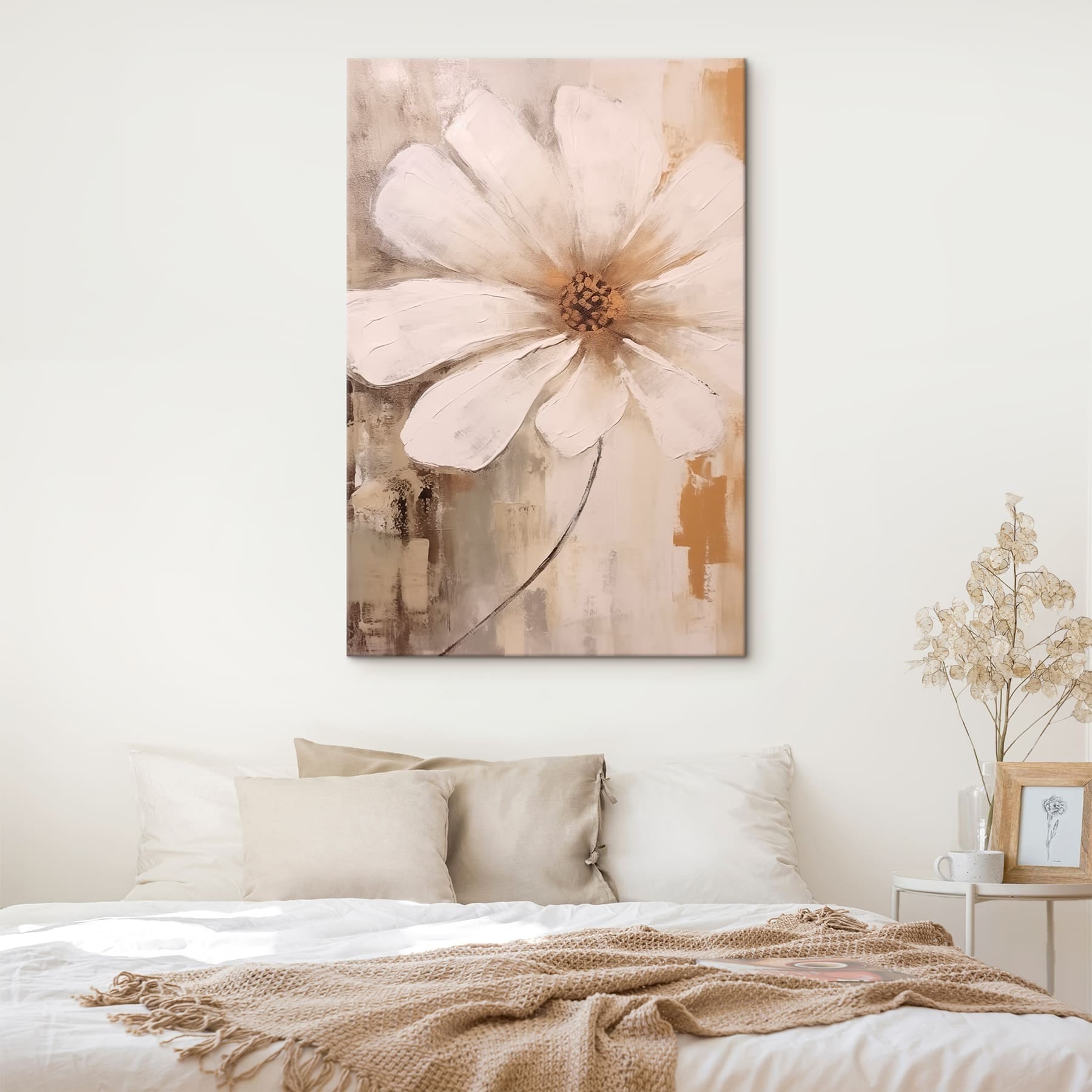 Painting of a white flower