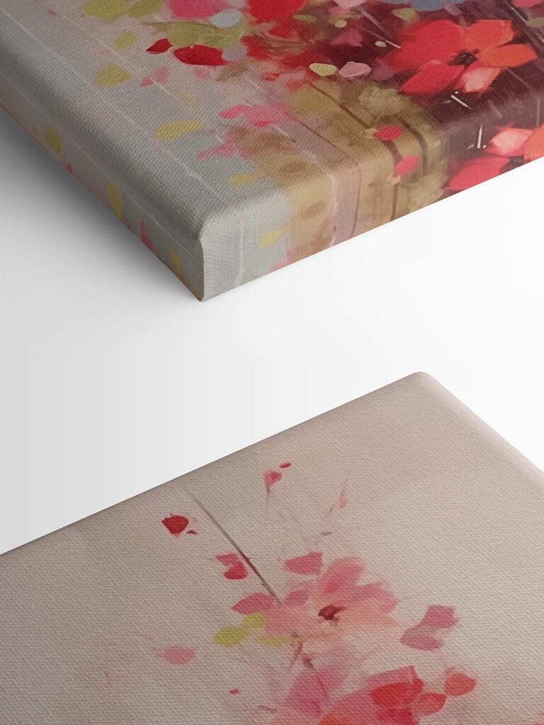 Painting of flowers in a vase Painting of flowers in a vase