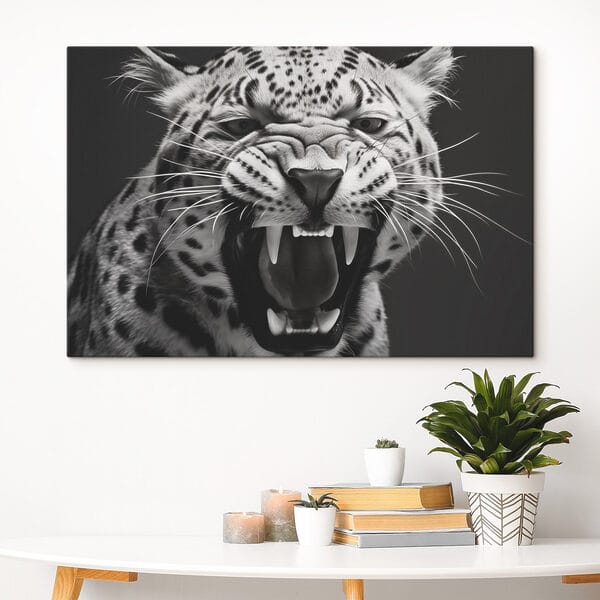 Fierce roar of a majestic predator Fierce roar of a majestic predator