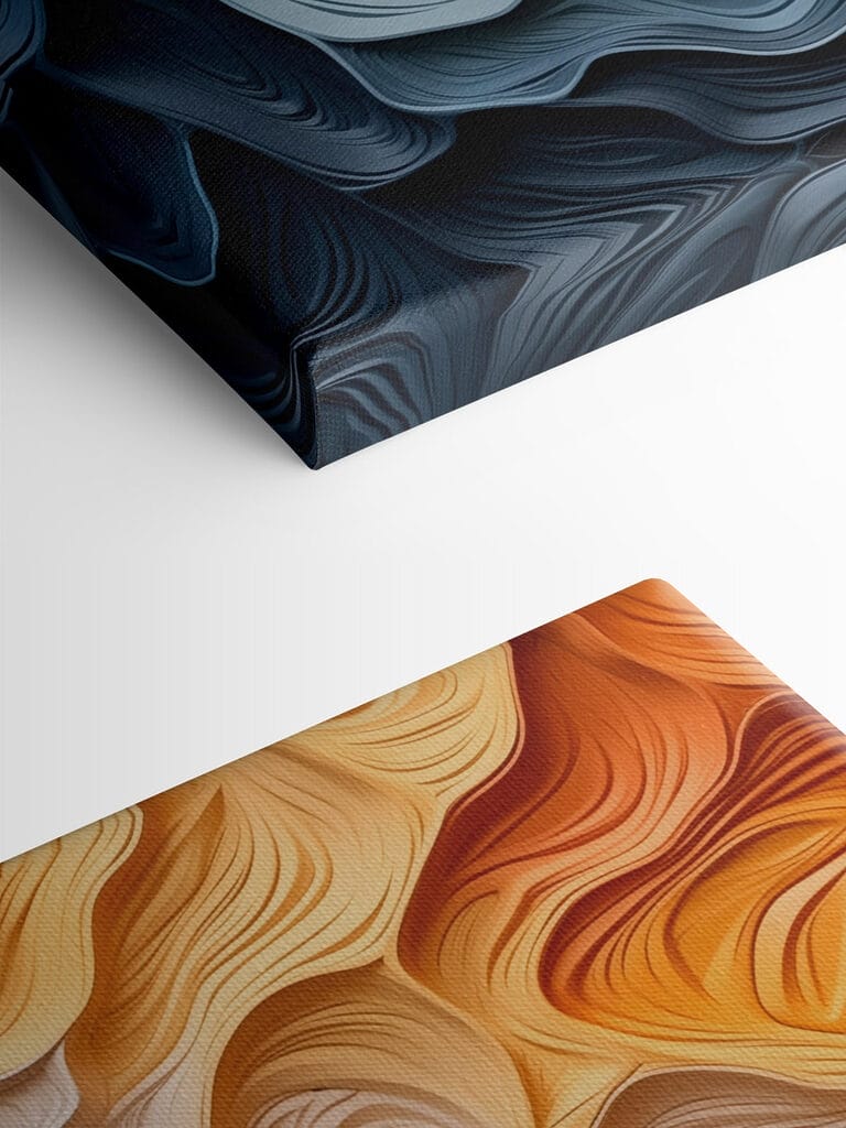 Flowing colors in abstract design