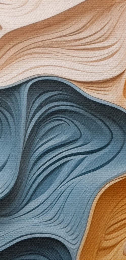 Flowing colors in abstract design