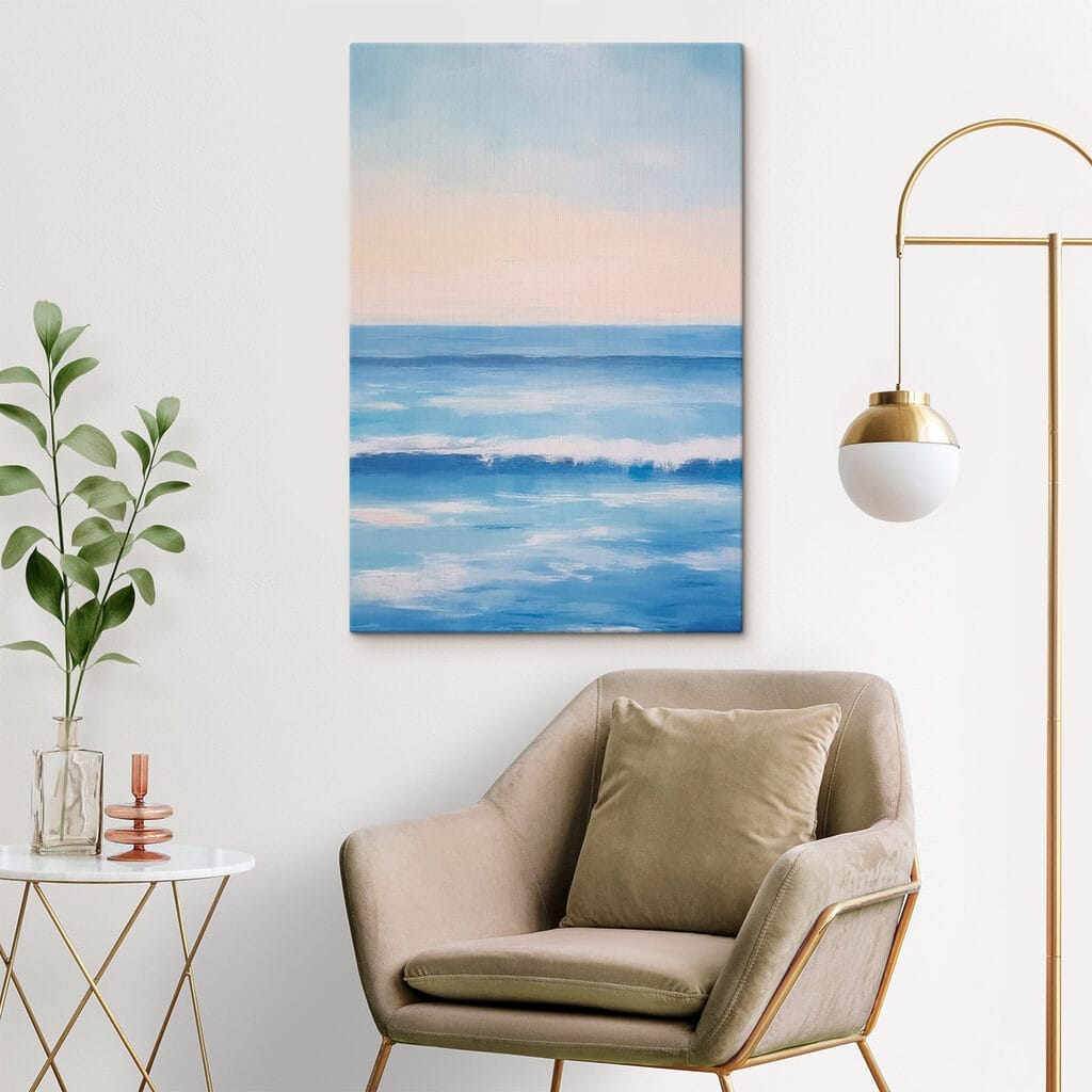 Painting of a body of water