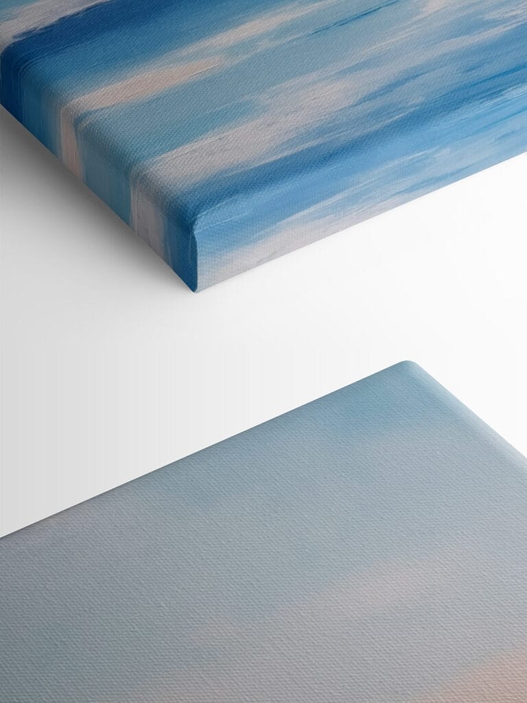 Painting of a body of water