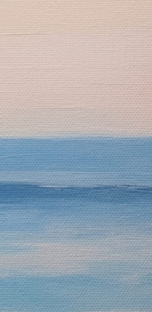 Painting of a body of water
