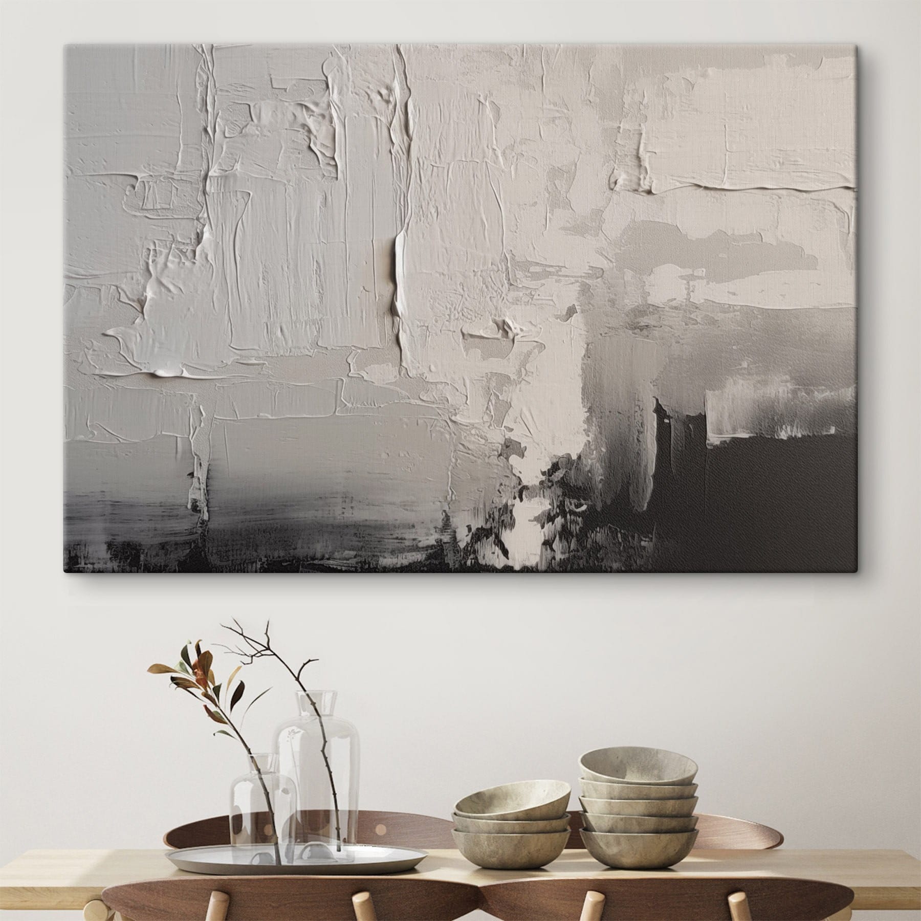 White and black wall White and black wall