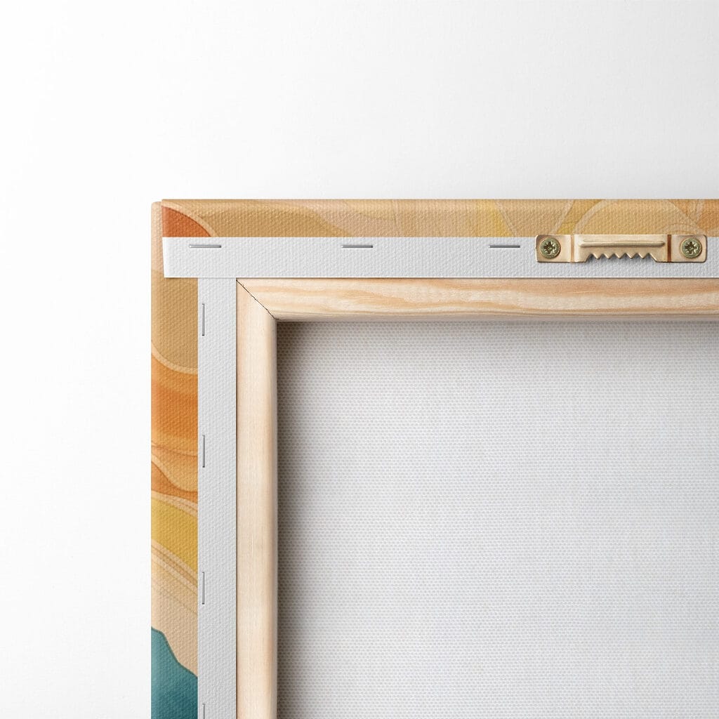 Painting of a river running through a valley