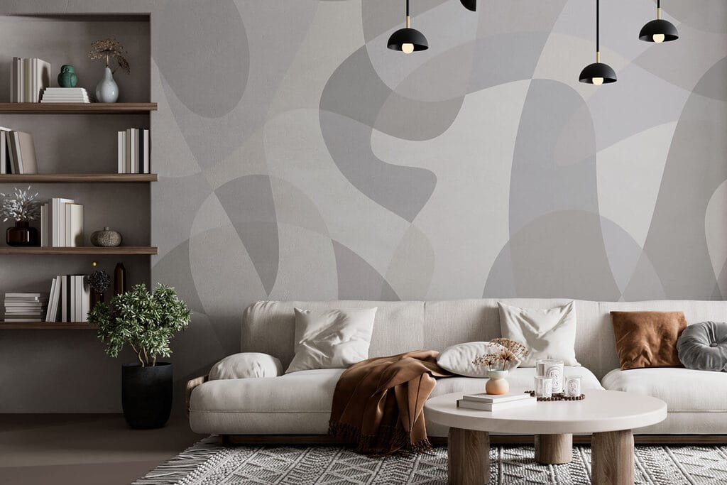 Grey and white background