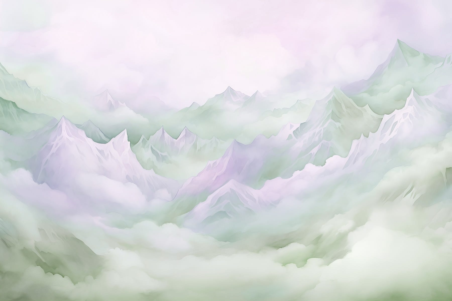 Mountain range with clouds Mountain range with clouds