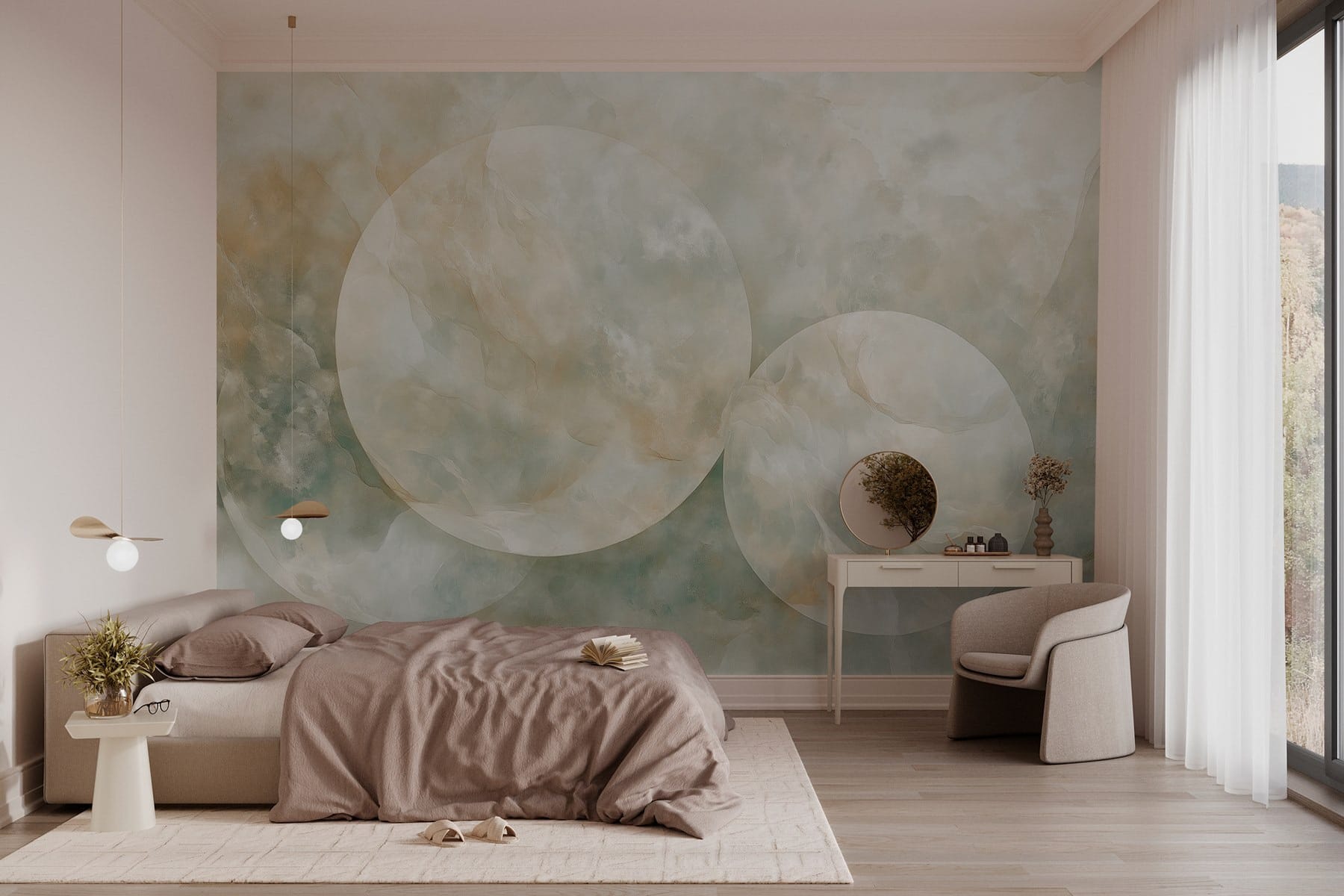 Soft hues and gentle textures blend