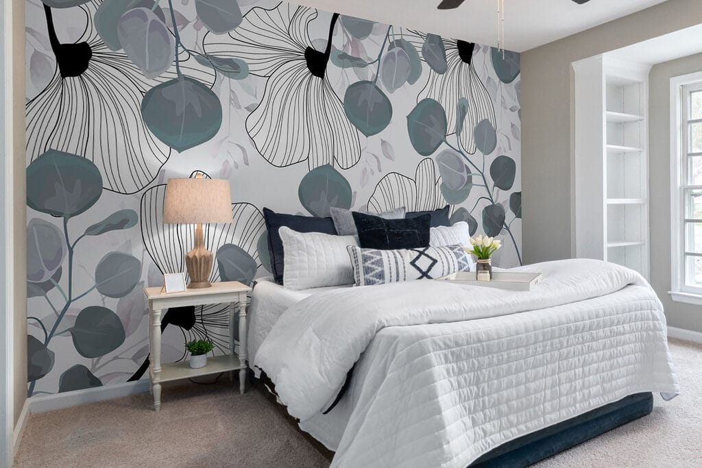 Delicate floral pattern in soft hues