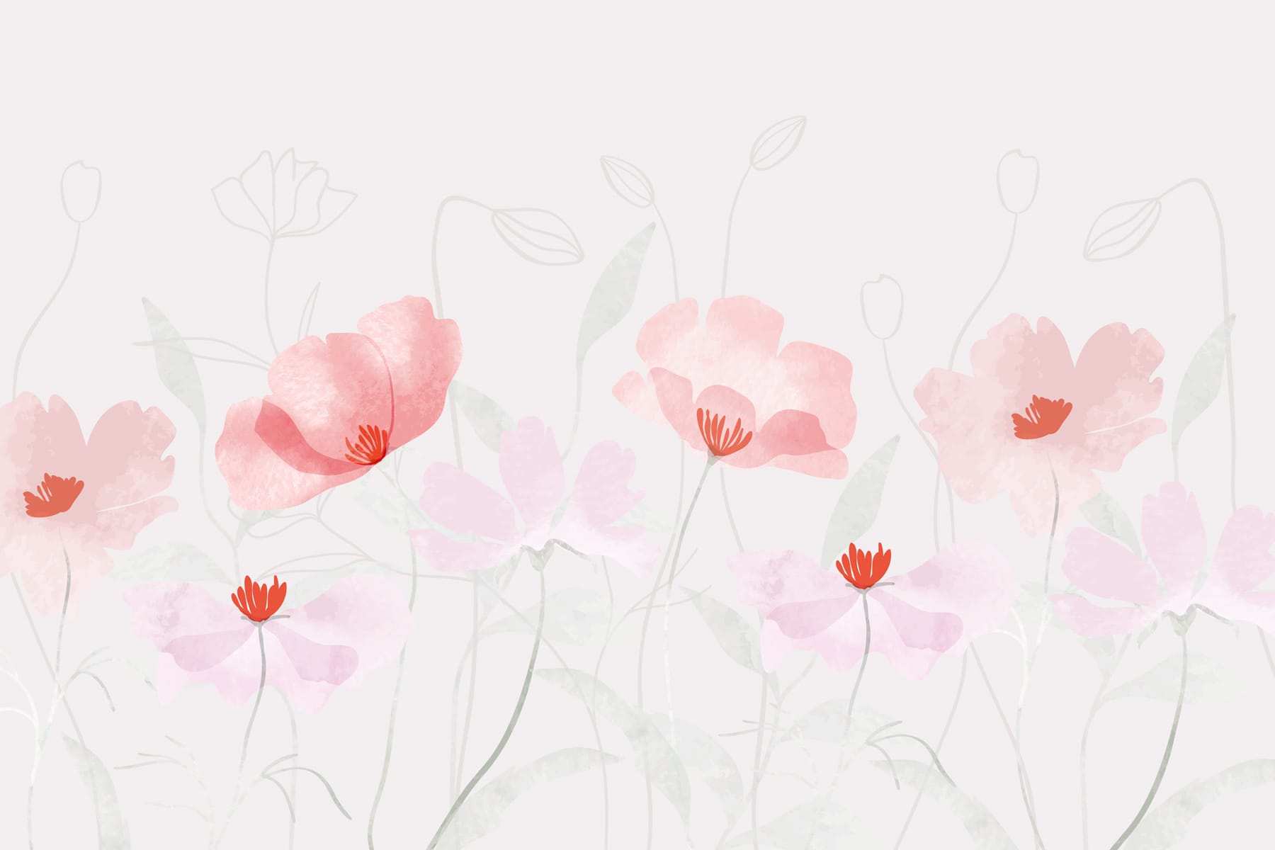 Group of pink flowers