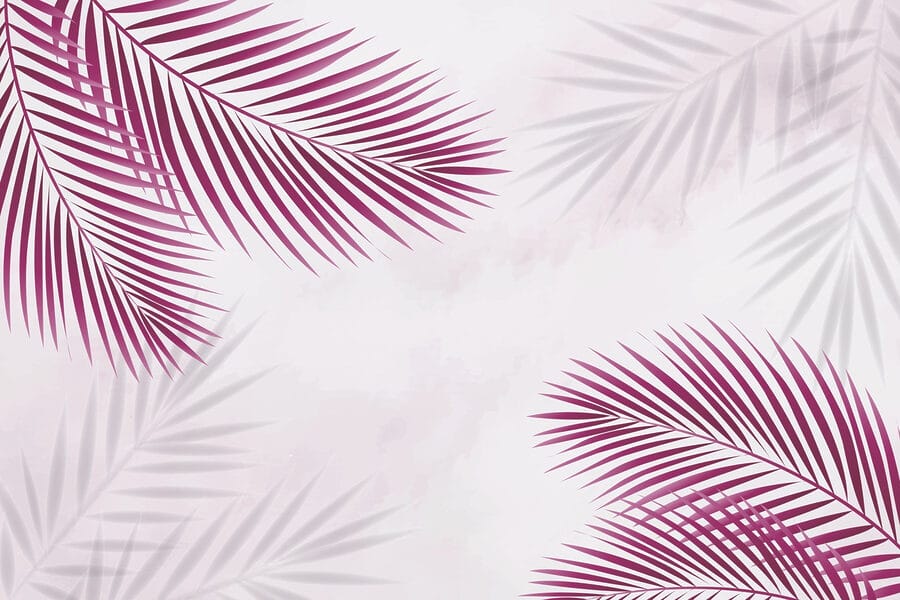 Purple leaves on a white background Purple leaves on a white background