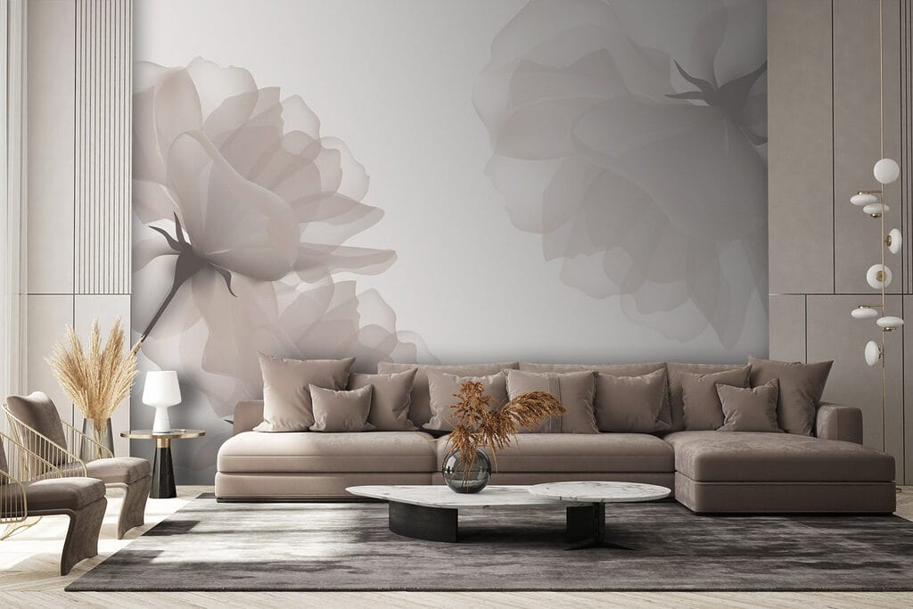 Group of flowers on a white background Group of flowers on a white background