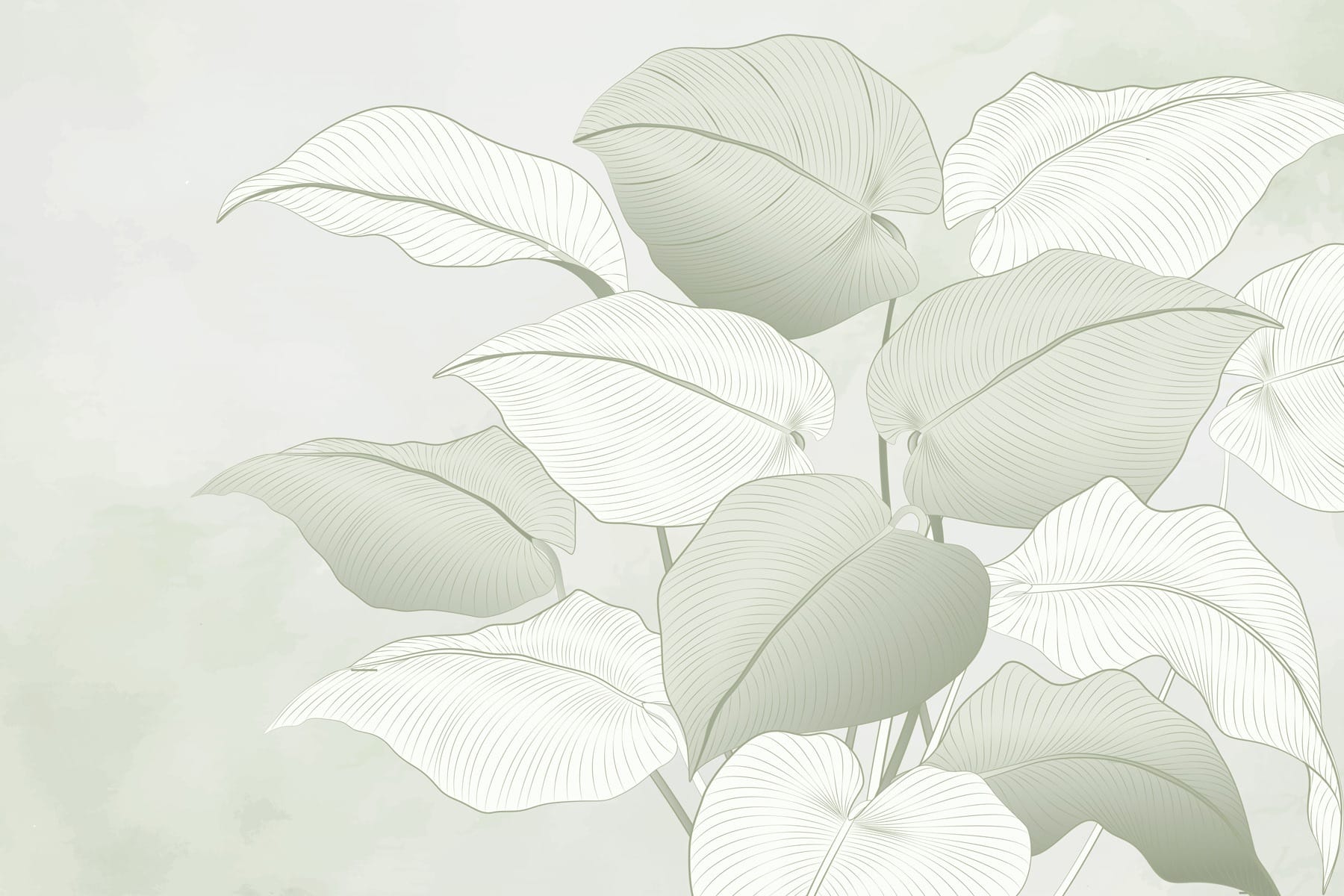 Delicate leaves in soft hues Delicate leaves in soft hues