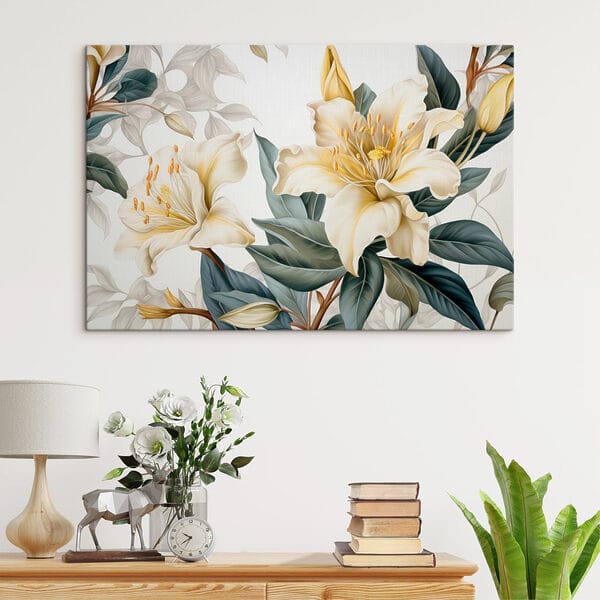 Delicate blooms amidst lush foliage Delicate blooms amidst lush foliage