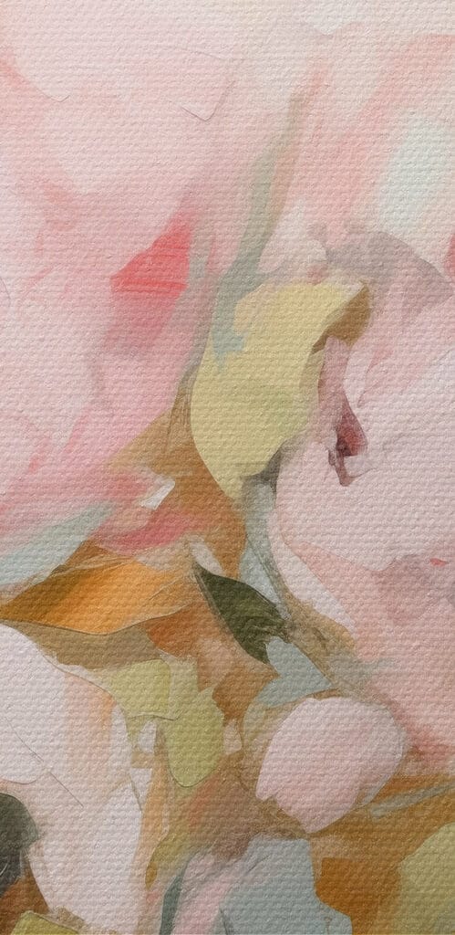 Painting of pink flowers Painting of pink flowers